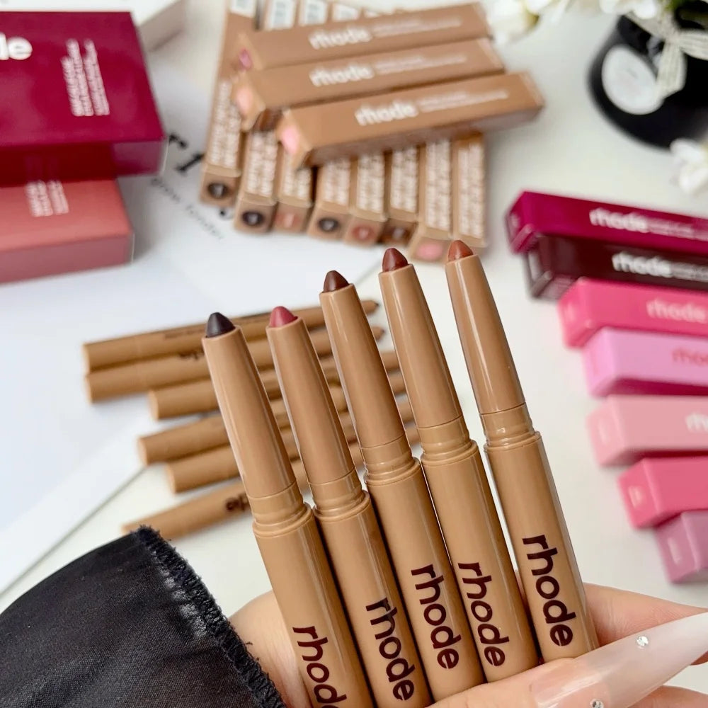 RHODE Peptide Lip Shape Pen Long Lasting Lip Liner Moisturizing Lipstick Gloss Easy To Apply Pocket Blush Cream Skincare Makeup