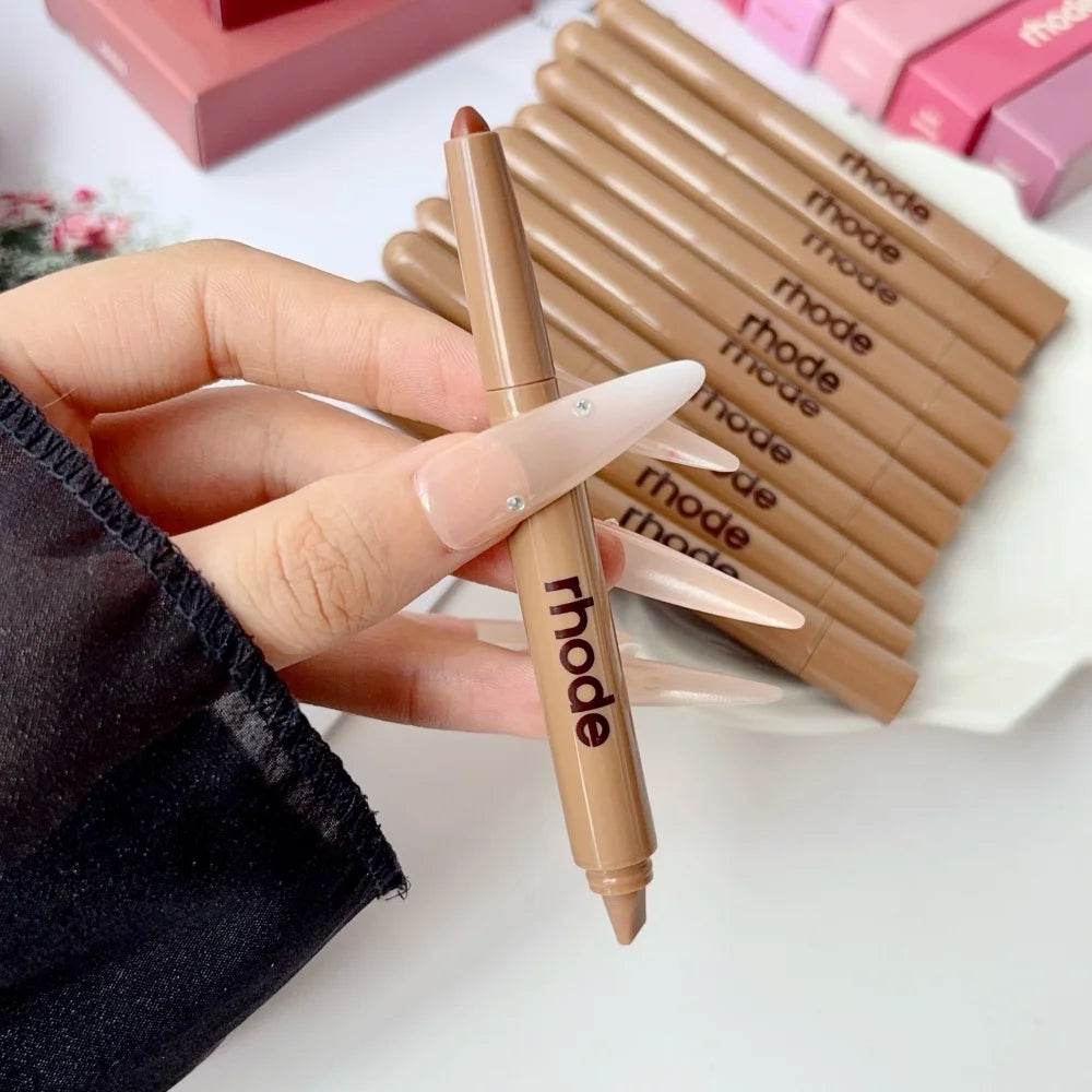 RHODE Peptide Lip Shape Pen Long Lasting Lip Liner Moisturizing Lipstick Gloss Easy To Apply Pocket Blush Cream Skincare Makeup