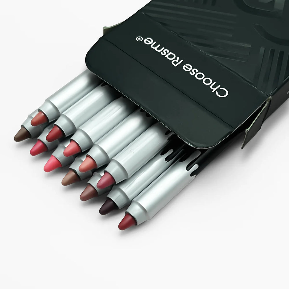 12-Color Matte Lip Liner Set | Lip Pencil Gift Set | Braviixx