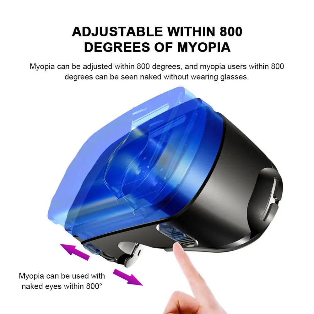 3D VR Glasses for Smartphones | Virtual Reality Headset for 5-7 Inch Phones | Braviixx