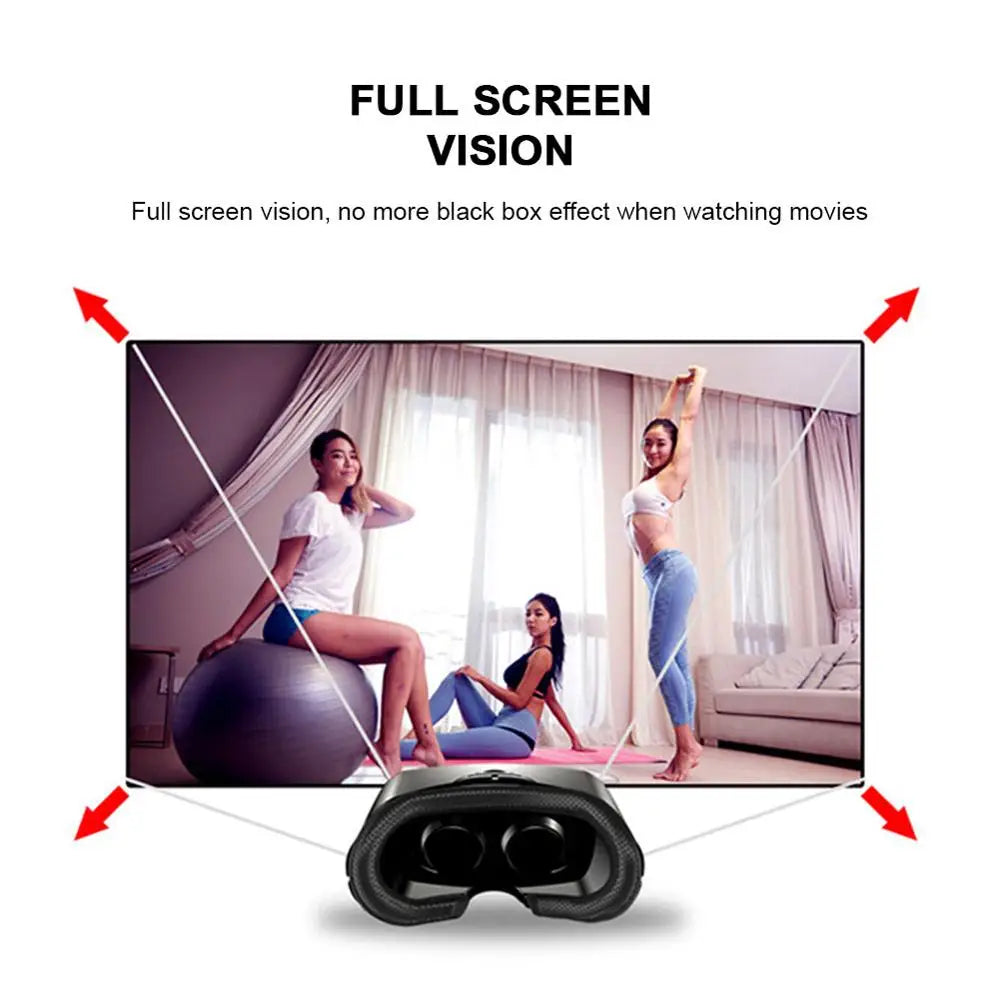 3D VR Glasses for Smartphones | Virtual Reality Headset for 5-7 Inch Phones | Braviixx