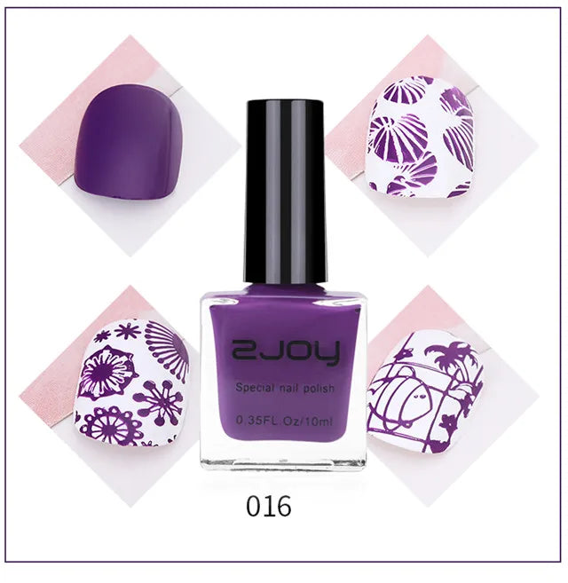 10ml Nail Art Stamping Polish | 11 Color Options | Braviixx