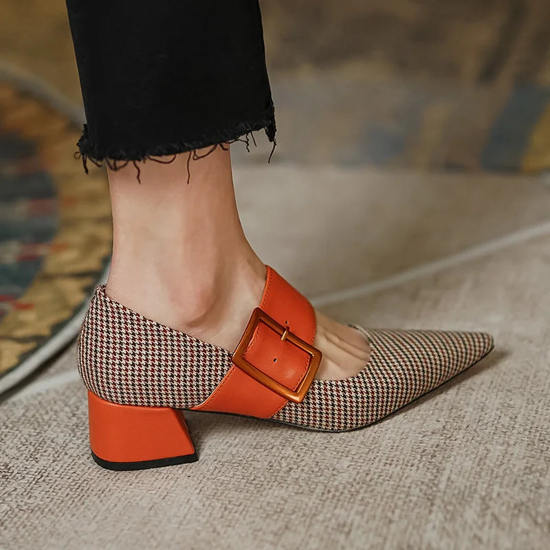 Mary Jane Shoes Woman Fashion 2026 Spring Brand Design Women Pumps High Heels Femme Pointed Toe Party Ladies Shoes Heels Women