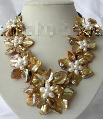 Necklace New big FLOWER fashion natural Shell pearl Jewelry