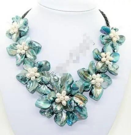 Necklace New big FLOWER fashion natural Shell pearl Jewelry