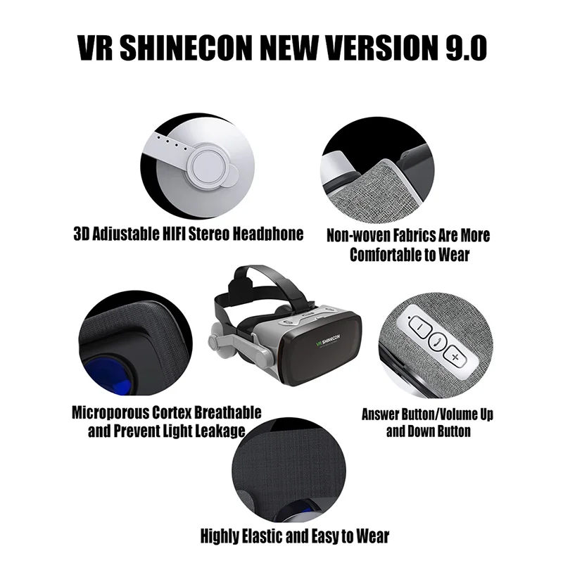 Smartphone VR Headset | Adjustable Lenses & Remote Bundles | Braviixx