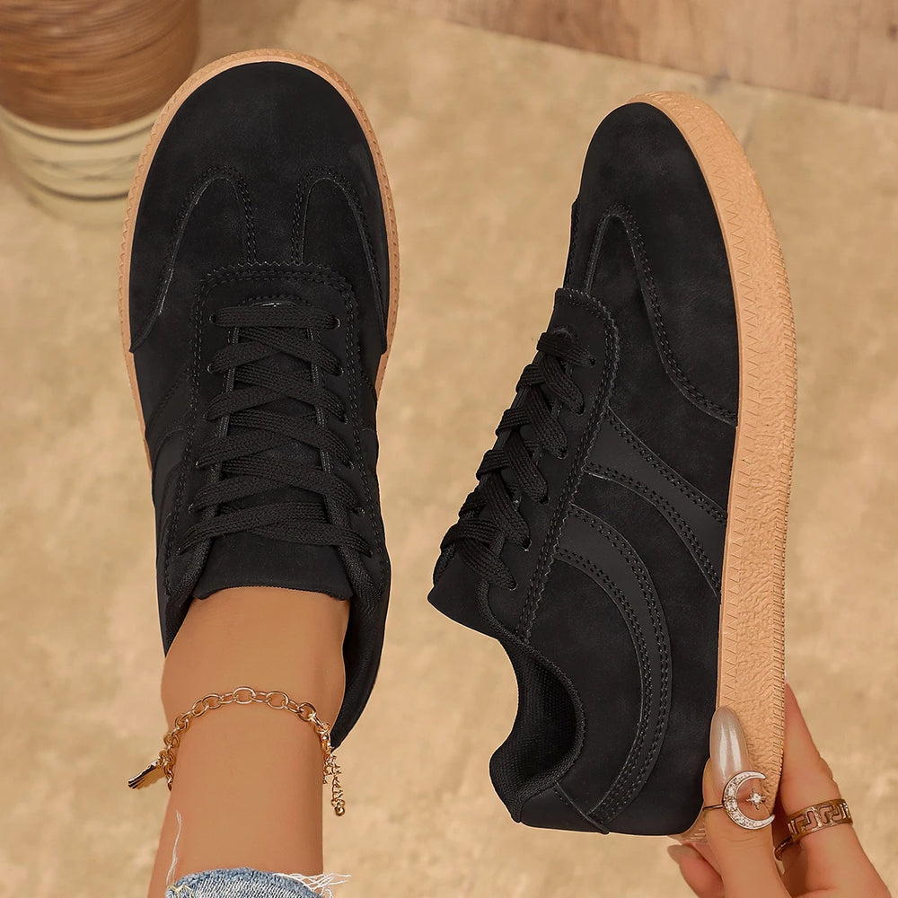 Women's Retro Platform Sneakers | Lace-Up Thick Sole Vulcanized Shoes | 3 Colors | EU 36–43