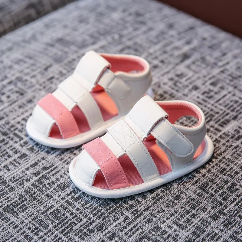 Baby Two-Tone First-Step Sandals | Braviixx