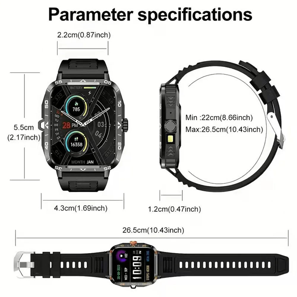 Sports Smartwatch | Bluetooth Calls & Camera Remote | Braviixx