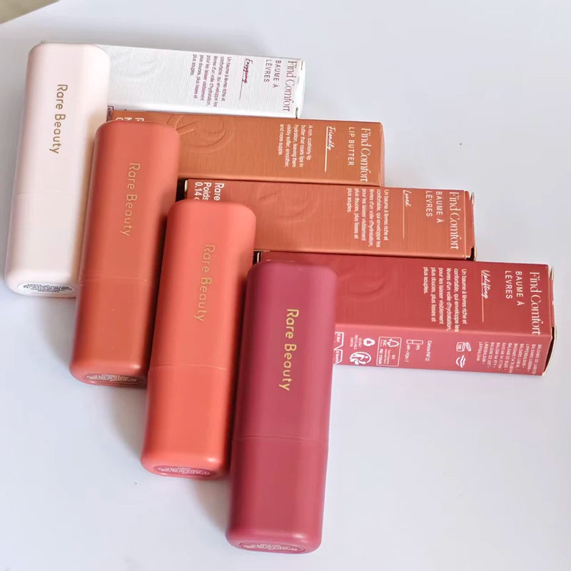 4-Colour Butter Lip Balm & Glitter Liquid Highlight Makeup | Moisturising Nourishing High Gloss Mirror Finish