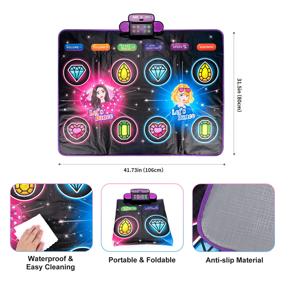 Electronic Dance Mat | Dual-Player Music Game | Braviixx