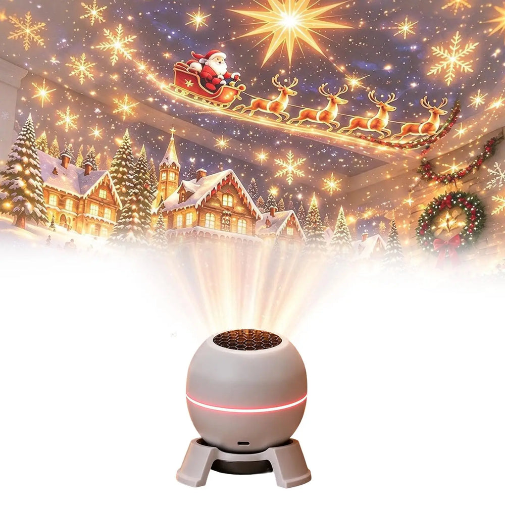Christmas Projection Night Light | USB-Powered Indoor Decor | Braviixx