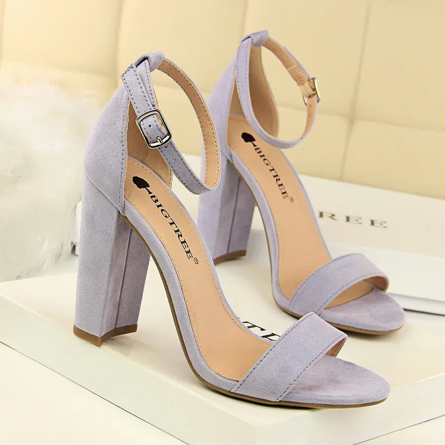 Ankle-Strap Block Heel Sandals | Open-Toe Occasion Shoes | Braviixx