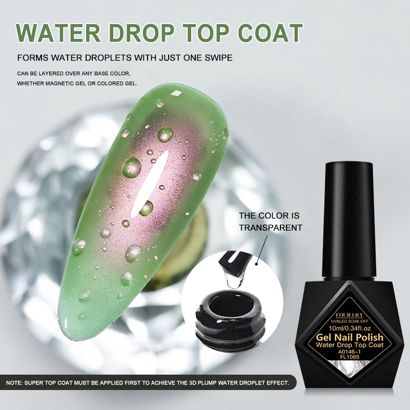 Clear Gel Nail Top Coat, 10ml | Braviixx