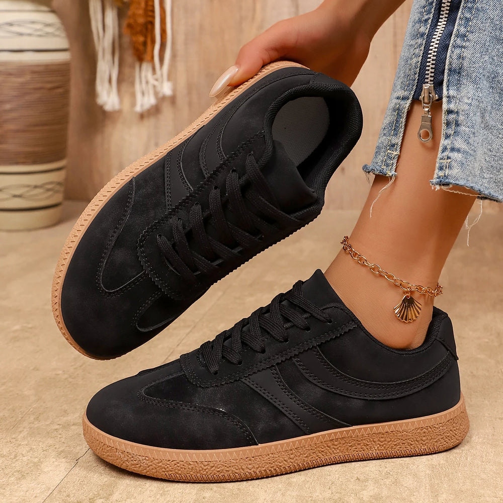 Women's Retro Platform Sneakers | Lace-Up Thick Sole Vulcanized Shoes | 3 Colors | EU 36–43