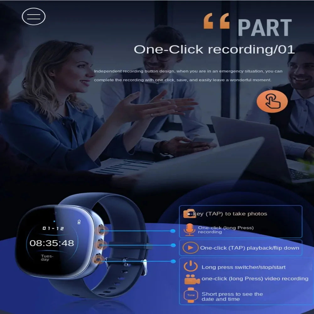 V12 Camera Watch | 1080p Video & Voice Recording | Braviixx