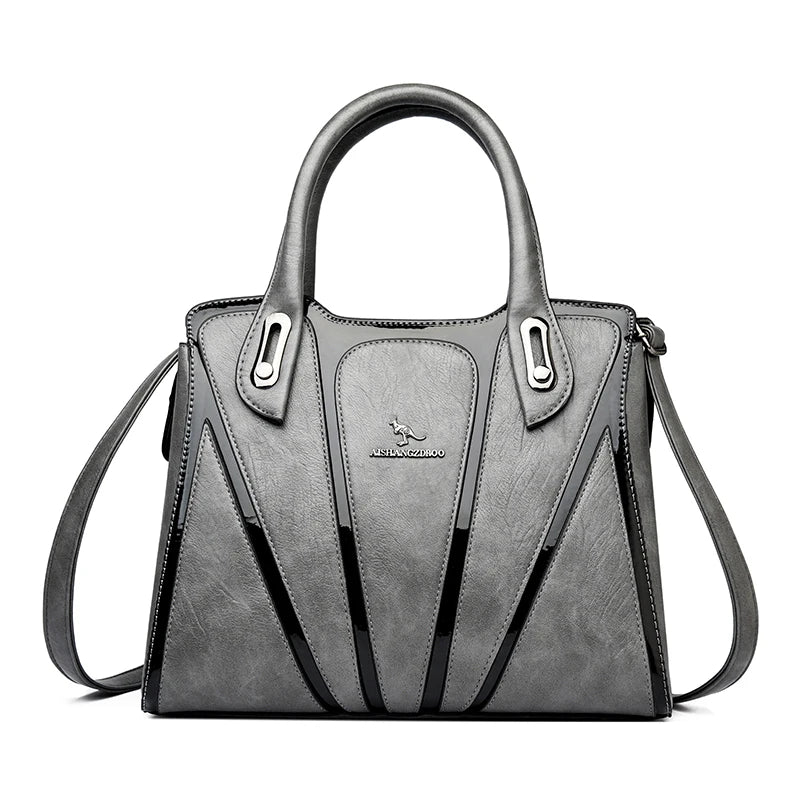Multi-Compartment Top-Handle Shoulder Bag | Braviixx