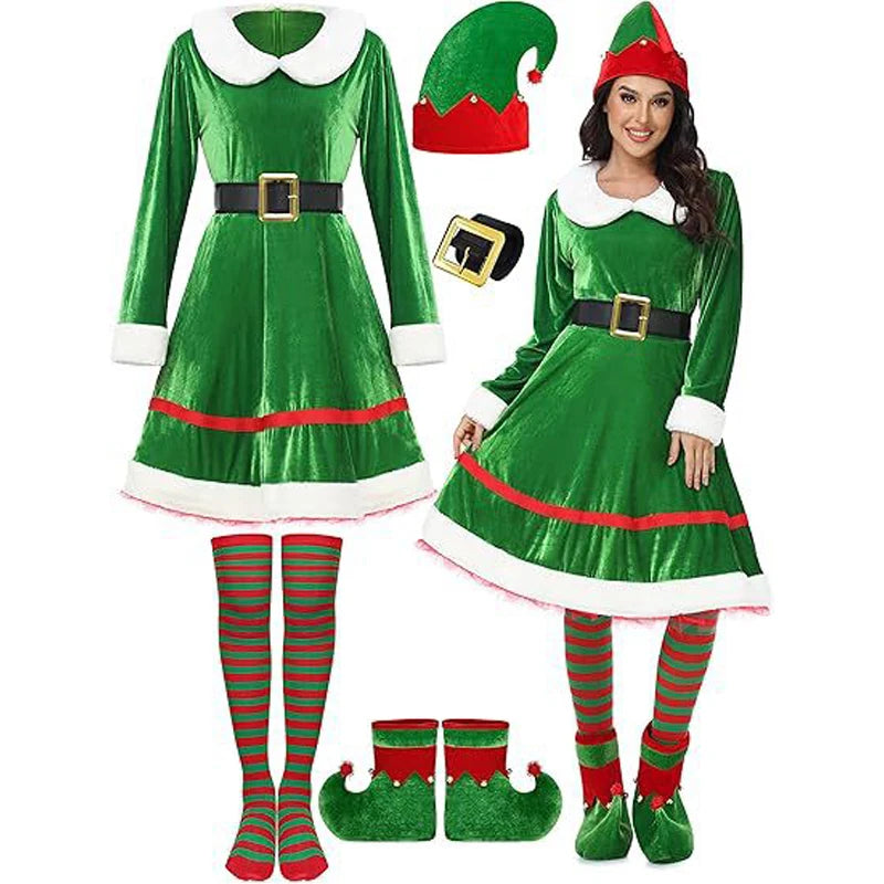 Women's Christmas Dress Costume Set | Braviixx