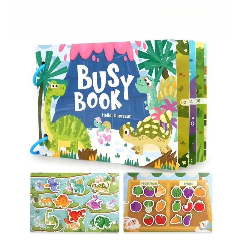 Kids' Themed Busy & Matching Book | Braviixx