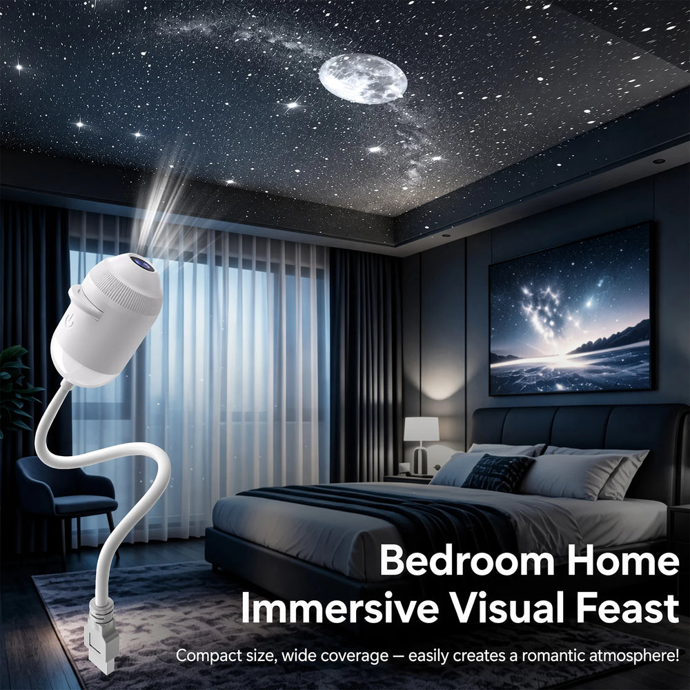 Flexible Galaxy Projector Night Light with Films | Braviixx