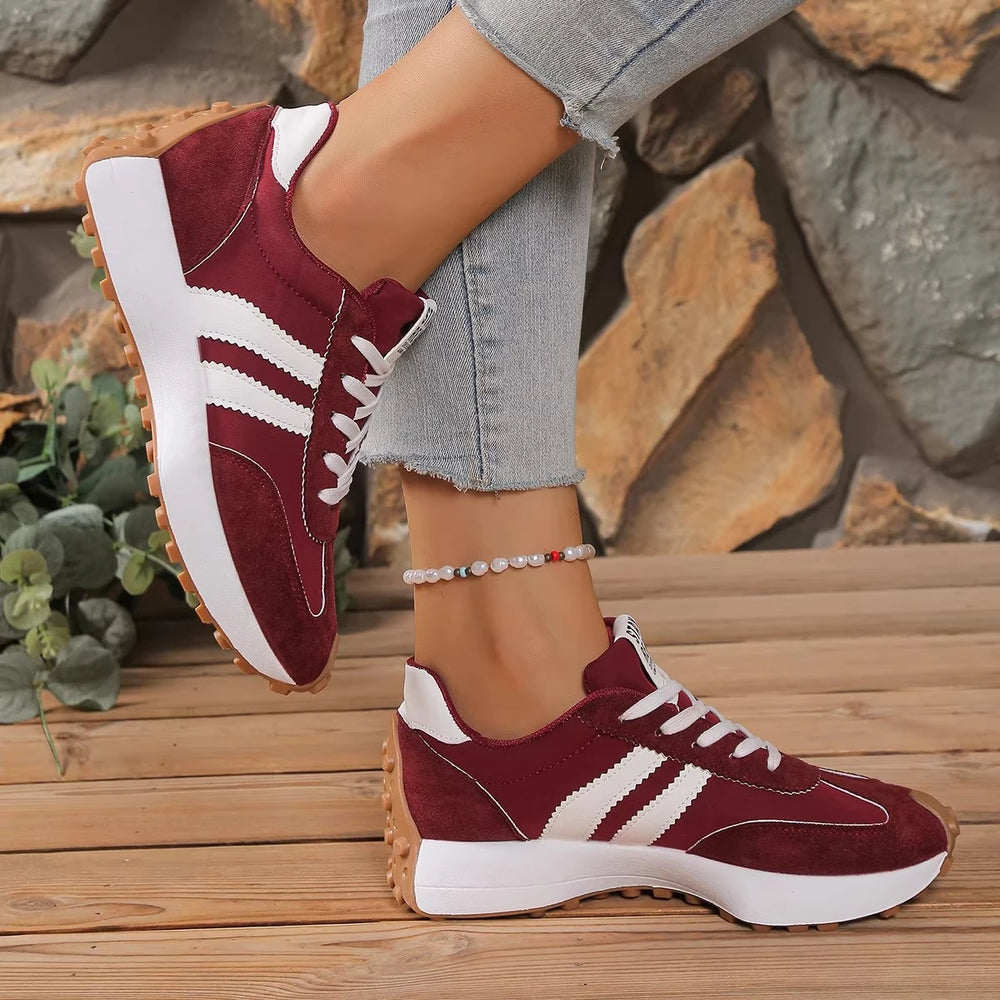 Womens Sneakers Mesh Breathable Walking Shoes Fashion Chunky Platform Sneakers Retro Jogging Footwear Ladies Casual Sports 2026