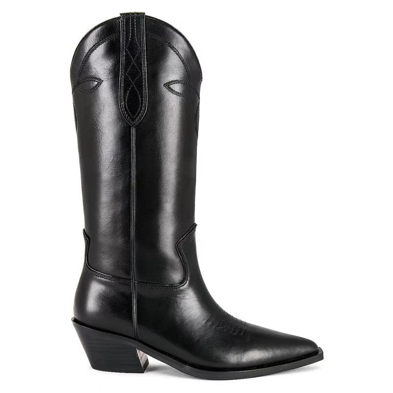 Western Boots | Embroidery & 7 cm Heel | Braviixx