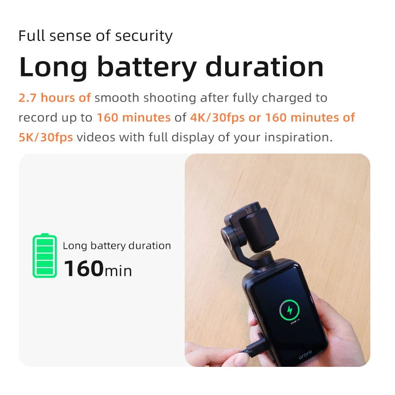 M5 Handheld Gimbal Camera | 4K Video & Face Tracking | Braviixx