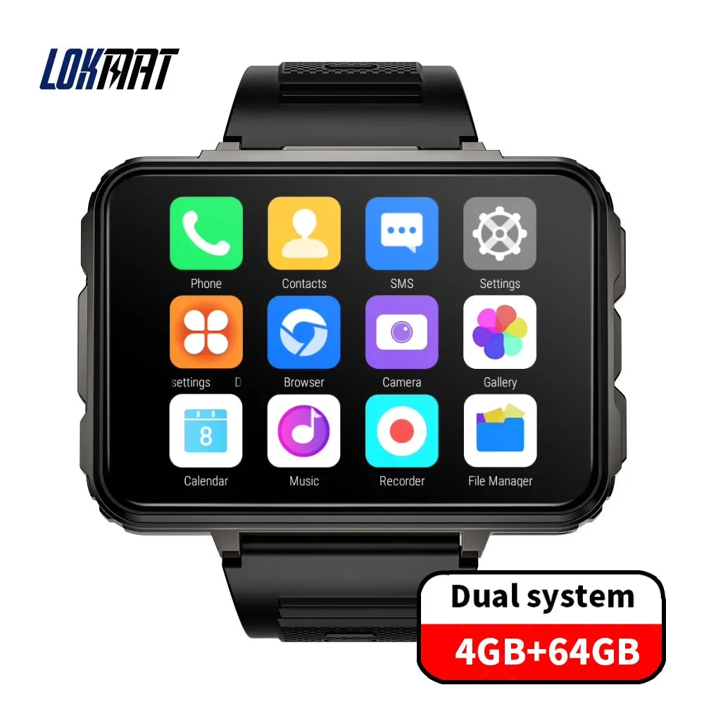 4G Android Smart Watch Phone | 2.4 Inch HD Big Screen with Dual Camera | Braviixx