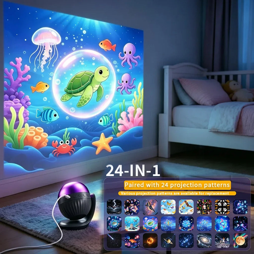 Galaxy & Ocean Projector | 24 Patterns & Sound Tracks | Braviixx
