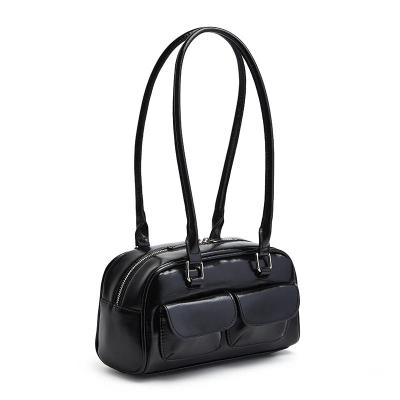 Women's Bowling Shoulder Bag | Twin Front Pockets | Braviixx