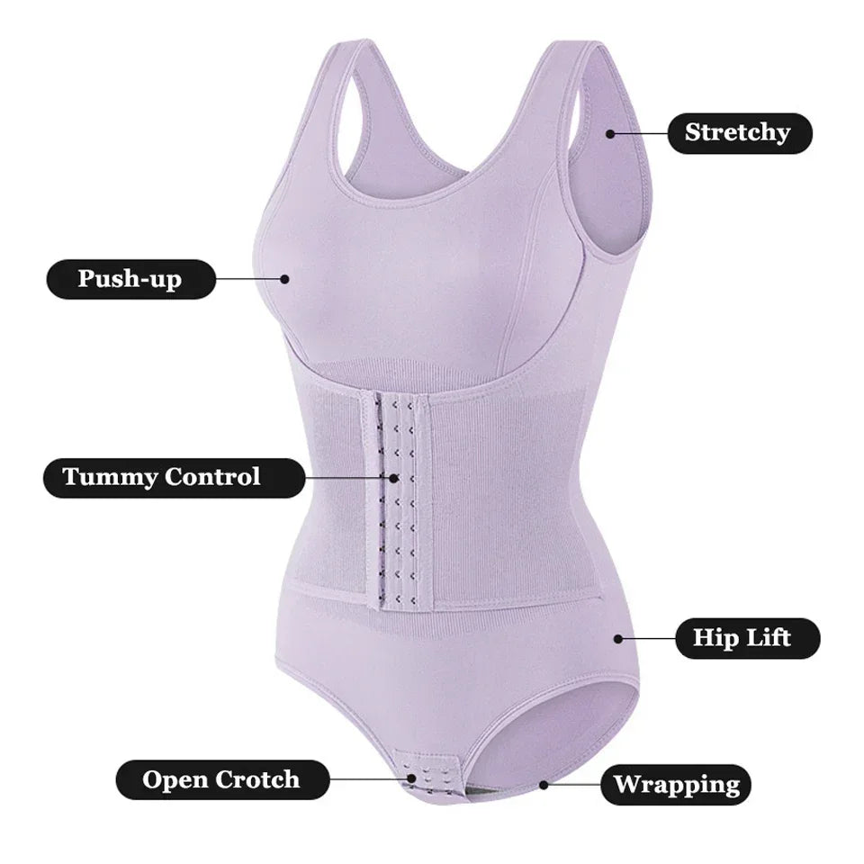 Seamless Shapewear Bodysuit | Push-Up · Tummy Control · Butt Lifting · Firming | 6 Colours | Braviixx