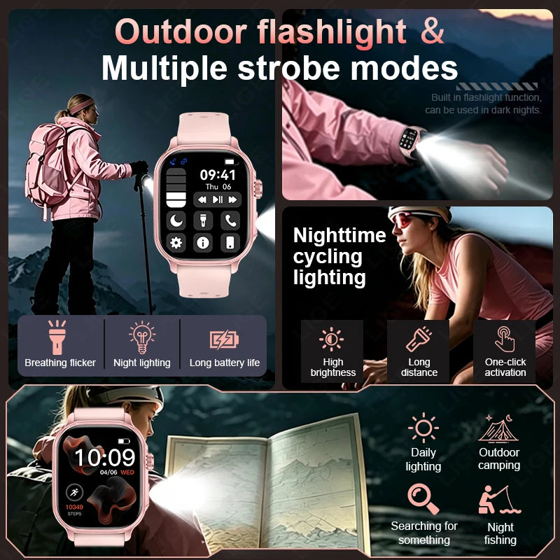 2.01" Outdoor Smart Watch with 1400mAh Battery & Bluetooth Calling | Braviixx