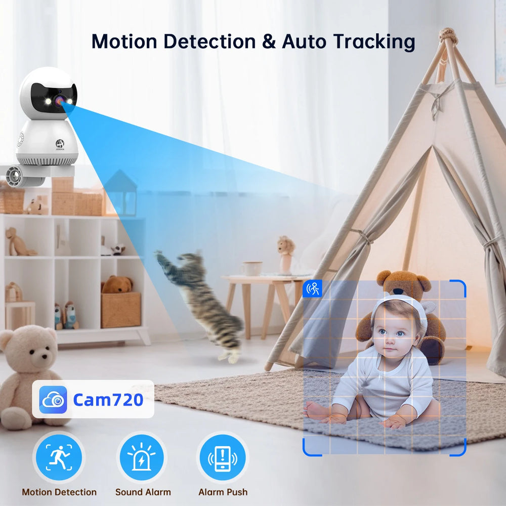 Indoor Wi-Fi Security Camera | Motion Tracking & Two-Way Audio | Braviixx