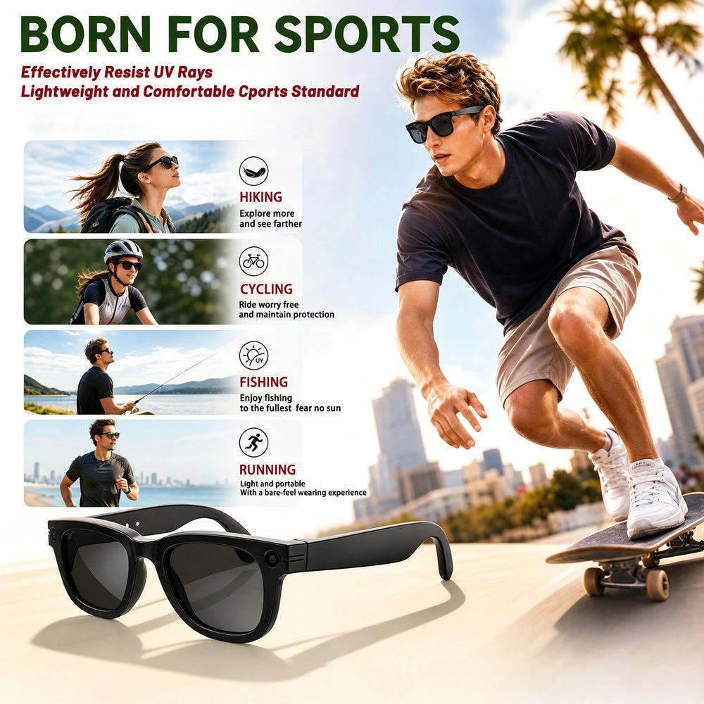 W610T Camera Smart Glasses with AI Translation | Braviixx