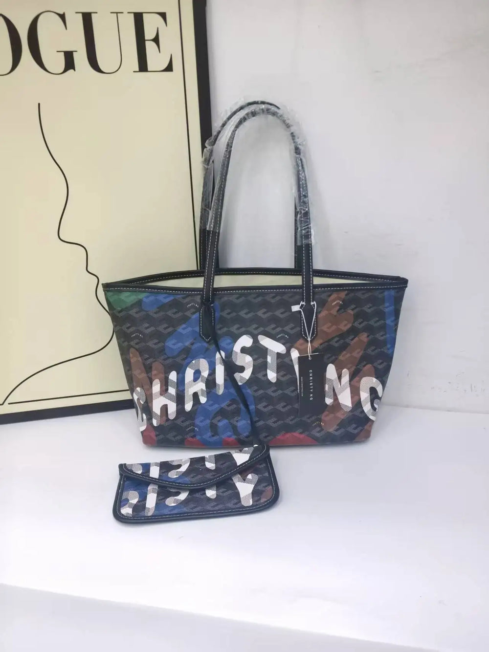 Women's Christyng Monogram Tote Bag | Mother-Child Set · Large Capacity · 10 Colours | Braviixx