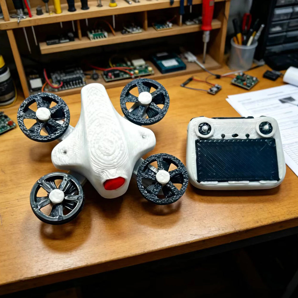 2-Piece 1:12 Miniature Drone Model Props | Braviixx