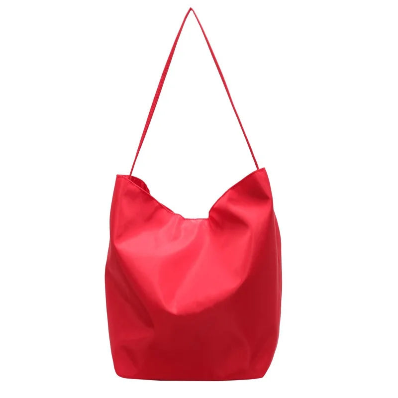 Slouchy Nylon Tote Bag | Open Top & Minimalist Design | Braviixx
