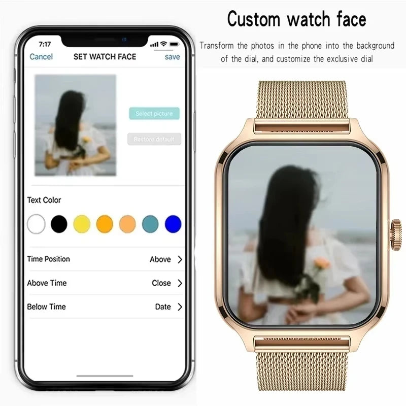 2.01" Bluetooth Smart Watch with Blood Oxygen & Pressure Monitoring | Braviixx