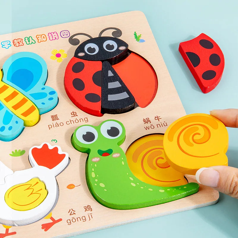 Wooden 3D Shape-Matching Puzzle | Braviixx