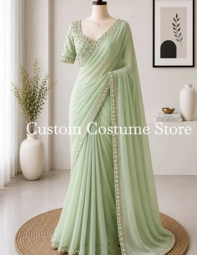 Satin A-Line Occasion Outfit | Two-Piece with Wrap | Braviixx