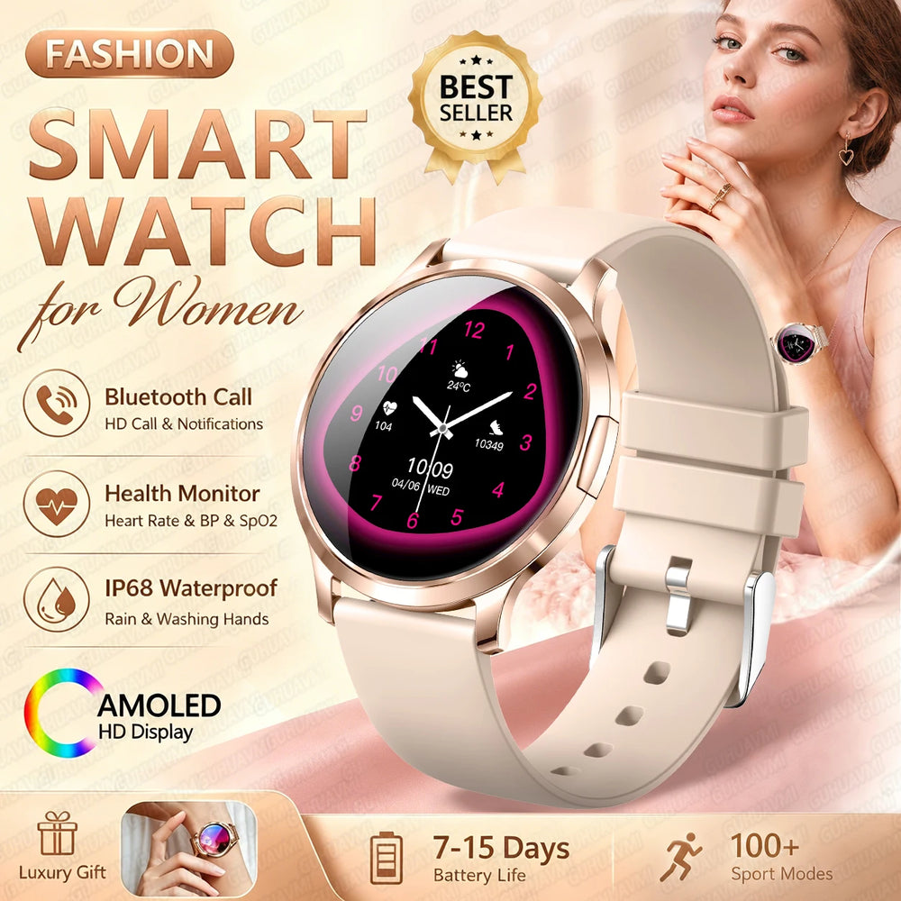 1.32" AMOLED Smart Watch with Bluetooth Calling & 100+ Sports Modes | Braviixx
