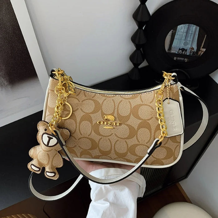 Women's PU Leather Square Shoulder Bag