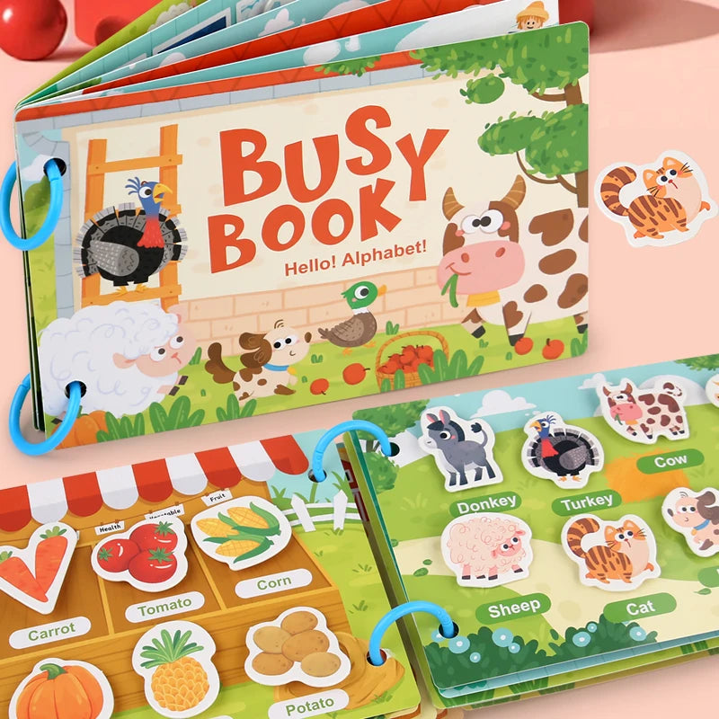 Kids' Themed Busy & Matching Book | Braviixx