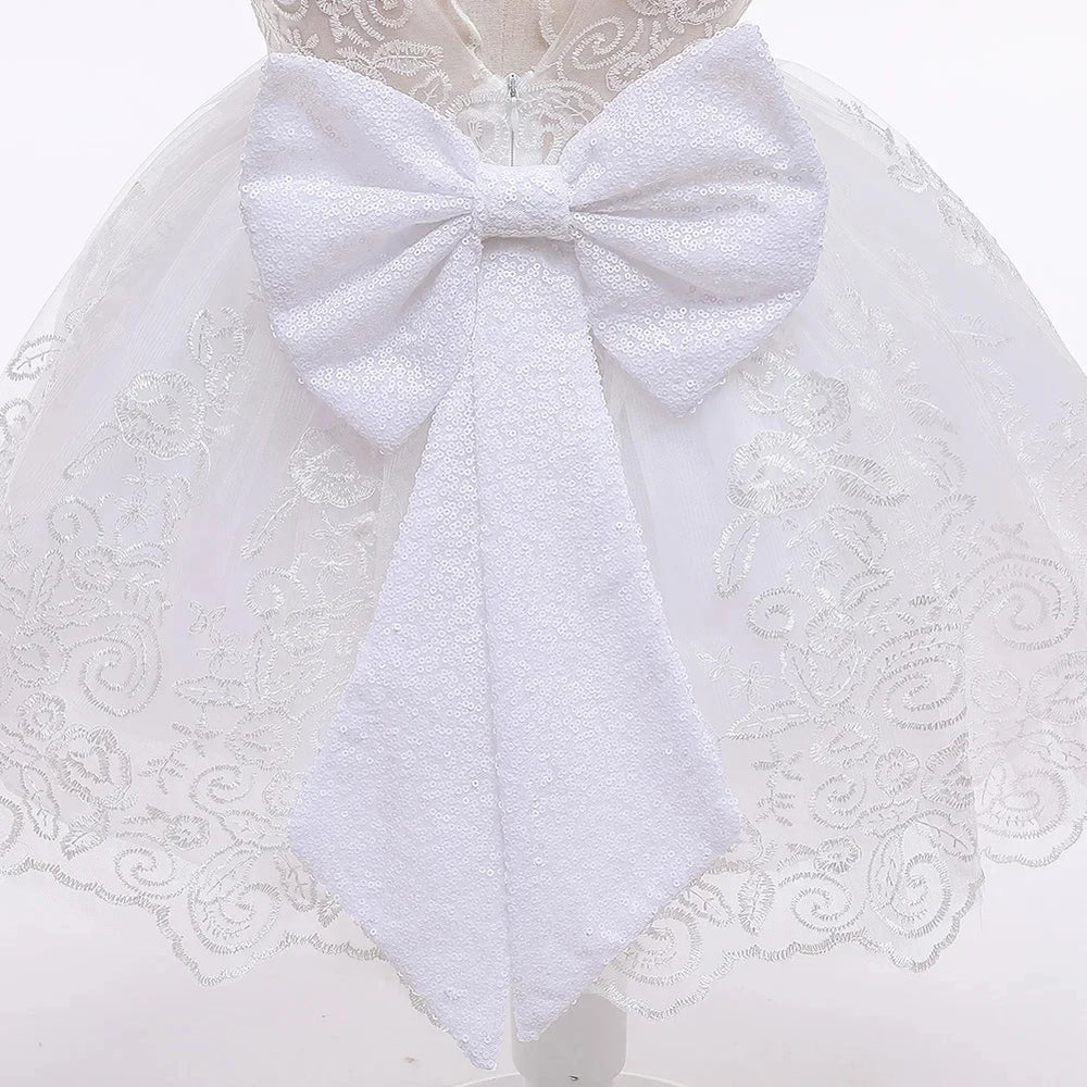 Baby Girls Princess Party Dress | Sleeveless Bow Ball Gown | 3M–24M | Braviixx