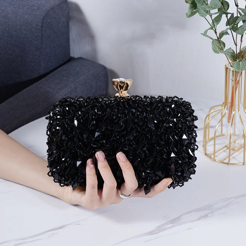 Women's Beaded Evening Clutch | Sequin Detail | Braviixx