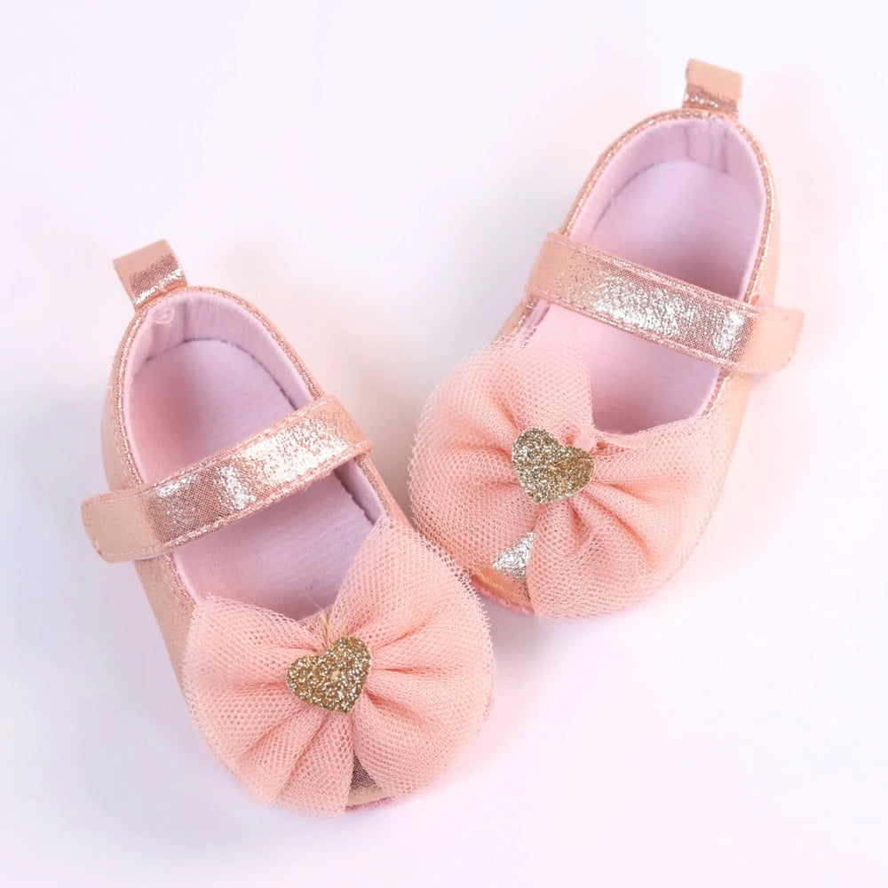 Baby Bow-Detail First-Step Shoes | Braviixx