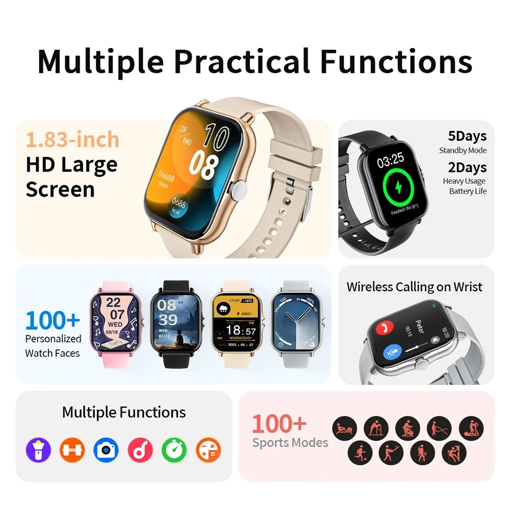 HT30 Smart Watch with Bluetooth Calling & Sports Modes | Braviixx