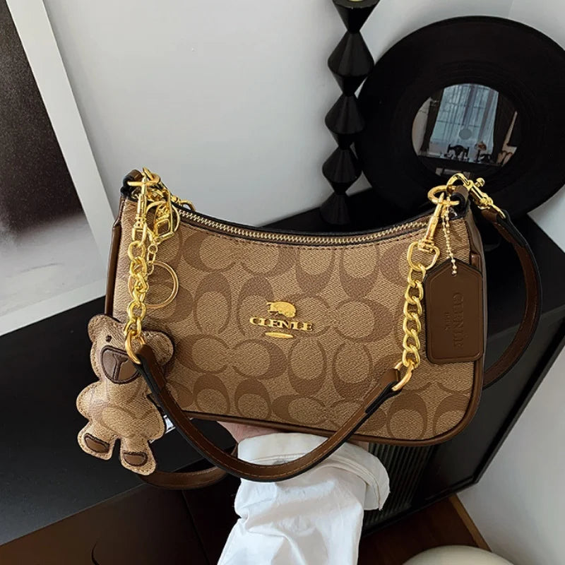 Women's PU Leather Square Shoulder Bag