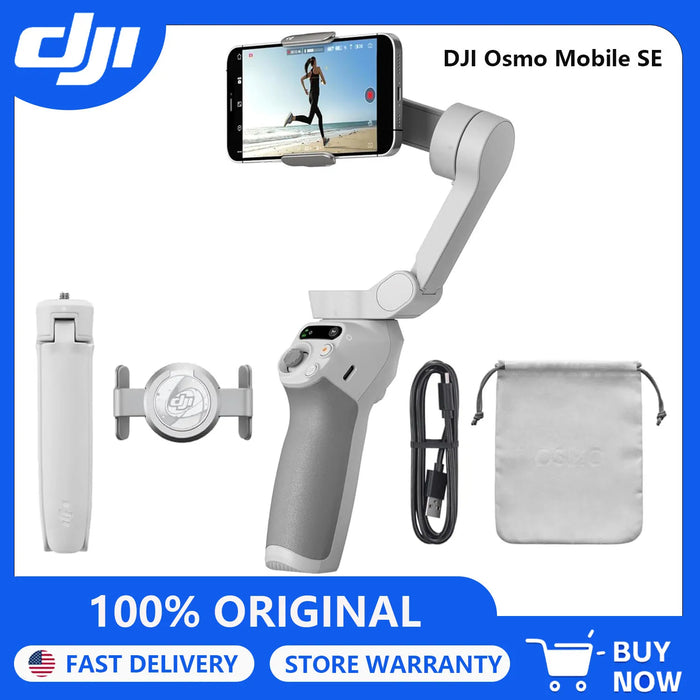 3-Axis Phone Gimbal Stabilizer | Foldable Smartphone Gimbal with Magnetic Clamp & Tripod | Braviixx