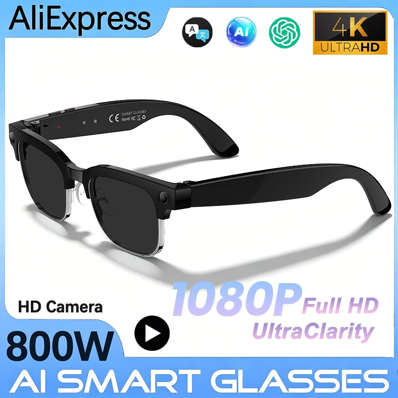 8MP AI Translation Camera Sunglasses | Braviixx